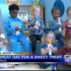 Students at the Early Childhood Education Center in Tupelo celebrate spring with icy treats