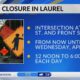 Laurel railroad crossing to close for maintenance work