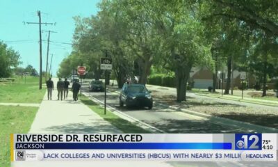 Riverside Drive in Jackson resurfaced