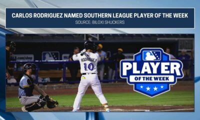 Carlos Rodriguez named Southern League Player of the Week