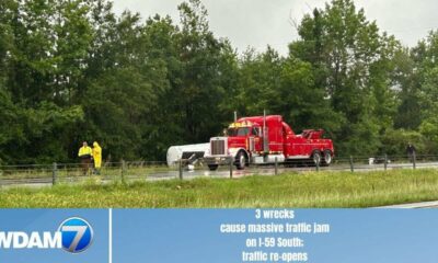 3 wrecks cause massive traffic jam on I-59 South; traffic re-opens