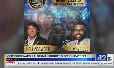 Vicksburg Ward 1 Alderman runoff set for May 30