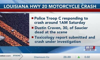 Saucier man identified as motorcyclist killed in crash in Louisiana