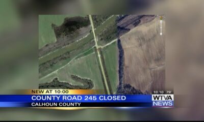 Road leading to Highway 330 in Calhoun County closed