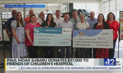 Friends of Children’s Hospital receives $27,000 donation