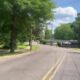 American Flags line Poplar Springs Drive in honor of Memorial Day