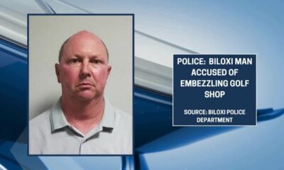 Biloxi Police arrest man for allegedly embezzling golf shop