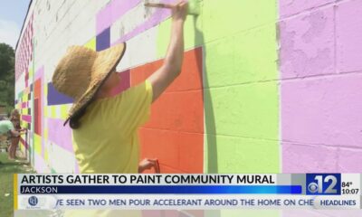 Artists gather to paint community mural in Jackson