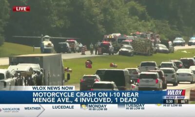 One dead following wreck involving multiple motorcycles on I-10