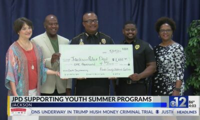 Jackson Police Department receives donation for youth summer programs