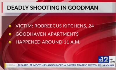 One shot, killed at Goodman apartment complex