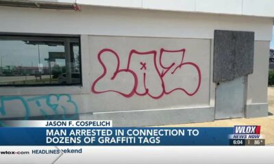 47-year-old man arrested for dozens of graffiti tags in South Mississippi