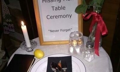 Missing Man Table Set for One For All to Remember