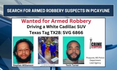 Picayune Police searching for armed robbery suspects