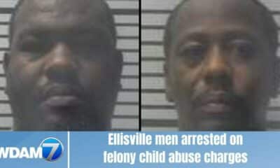 Ellisville men arrested on felony child abuse charges