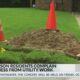 Presidential Hills neighbors concerned about holes being dug in yards