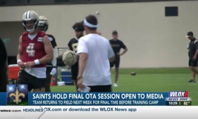 New Orleans Saints hold final OTA session open to media