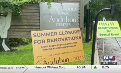 The Pascagoula Audubon Center closing until September