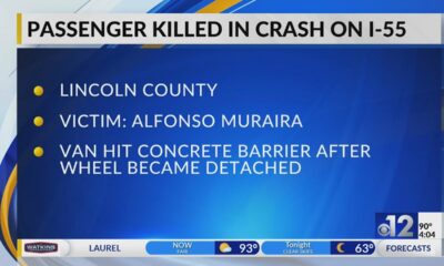 Passenger killed in crash on I-55 in Lincoln County