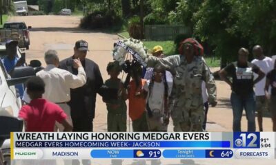 Wreath laying honors Medgar Evers in Jackson