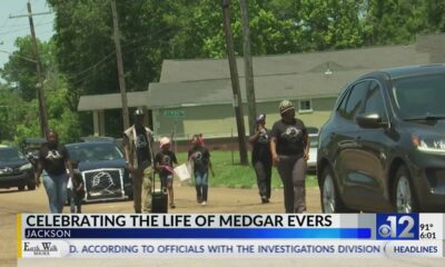 Parade honors Medgar Evers in Jackson