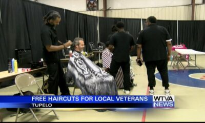 Free haircuts provided to veterans in Tupelo