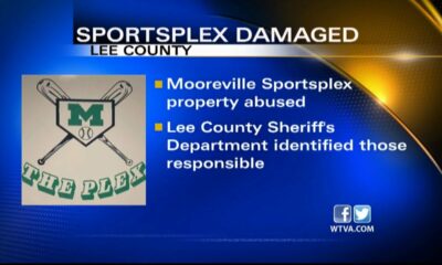 Lee County Sheriff: Mooreville Sports Complex damaged