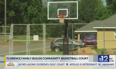 Florence family builds community basketball court