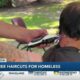 Polished Salon and Spa gives out free haircuts for the homeless