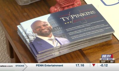 Democratic Senate candidate Ty Pinkins visits Jackson County months before Election Day