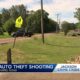 Man shot as he was trying to steal car