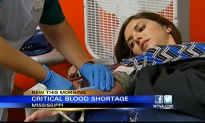 Mississippi Blood Service reporting critical blood shortage