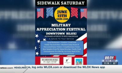 Biloxi hosting its military appreciation themed Sidewalk Saturday event