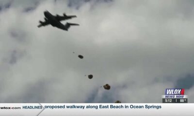 Man honors distant relative with D-Day jump reenactment