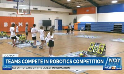 Teams compete in robotics competition