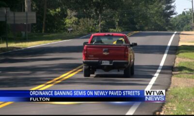 Fulton has ordinance that bans semi-trucks from driving on newly-paved streets