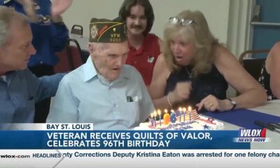 WWII, Korean War veteran presented with Quilt of Valor on 96th birthday