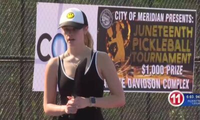 A pickleball tournament was held as part of Meridian’s Juneteenth Festival