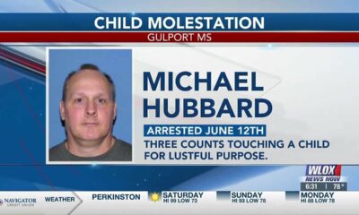 Gulfport man arrested, charged with touching a child for lustful purposes