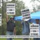 Workers at S3 in Stennis Space Center on strike