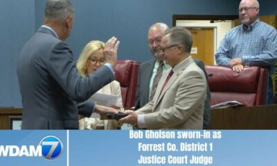 Bob Gholson sworn-in as Forrest Co. District 1 Justice Court Judge