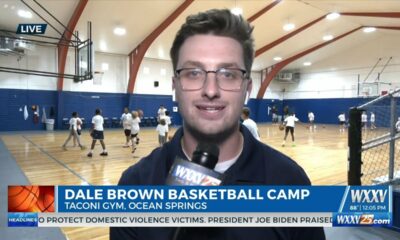 WXXV Sports Director Jevan McCoskey is live at Dale Brown Basketball Camp