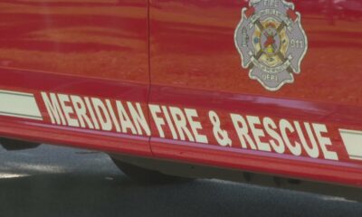 Meridian Police Department faces off against the Meridian Fire Department in a game of kickball