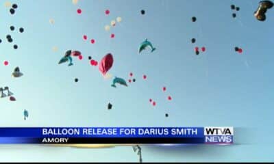 VIDEO: Amory community releases balloons to show love for the late Darius Smith