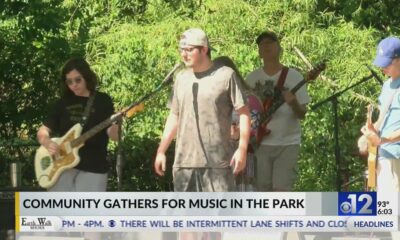 Community gathers for music in the park