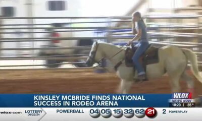 West Harrison's Kinsley McBride saddles up for National Junior High Rodeo finals