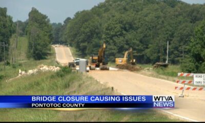 Bridge remains closed along old Highway 6 in Pontotoc County