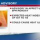 Heat advisory across Mississippi