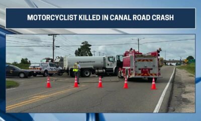 One person killed following motorcycle crash on Canal Road