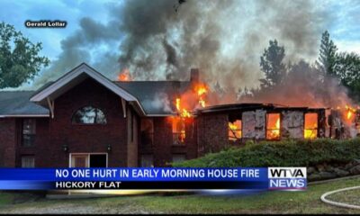 Fire destroyed house Wednesday morning in Hickory Flat